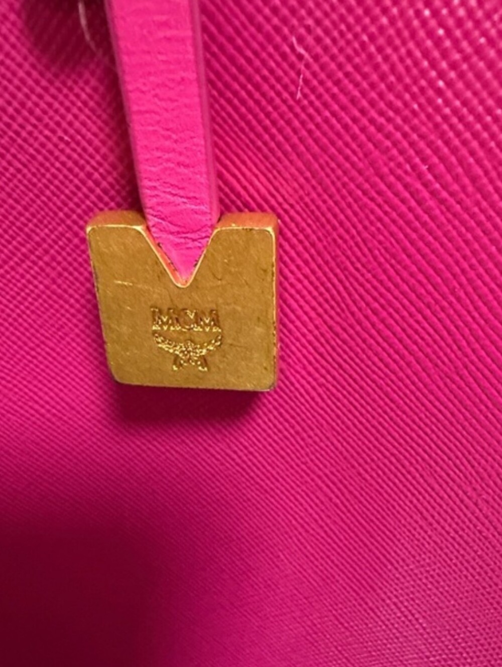 Authentic MCM Bright Pink Satchel - Picture 3 of 16